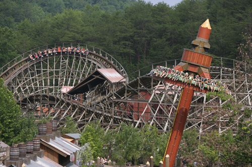 view from pigeon forge cabin